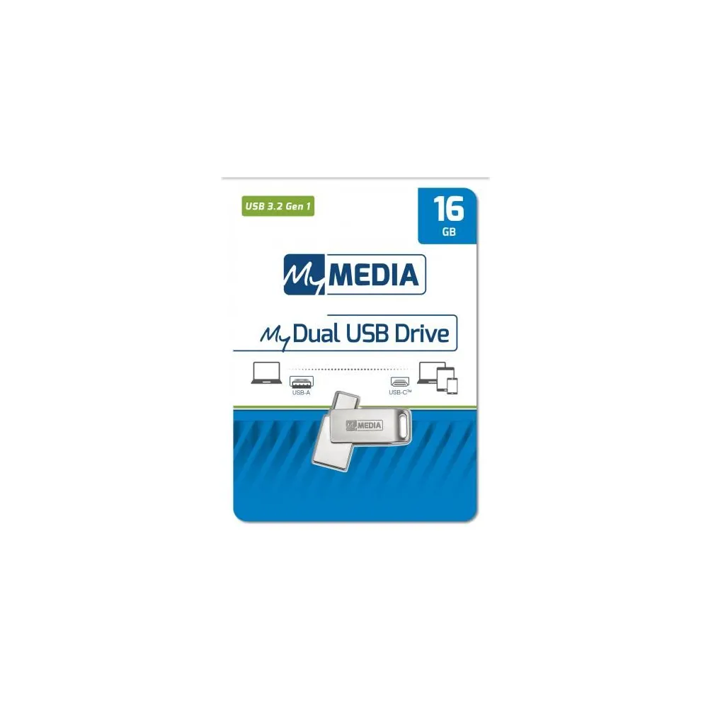My media dual usb 3.2 gen 1 /usb c drive 16gb Mymedia - 1