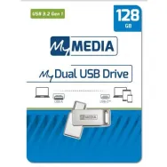 My media dual usb 3.2 gen 1 /usb c drive 128gb Mymedia - 1
