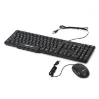 Omega kit keyboard + mouse okm05 cu fir usb/microusb - black Omega - 1