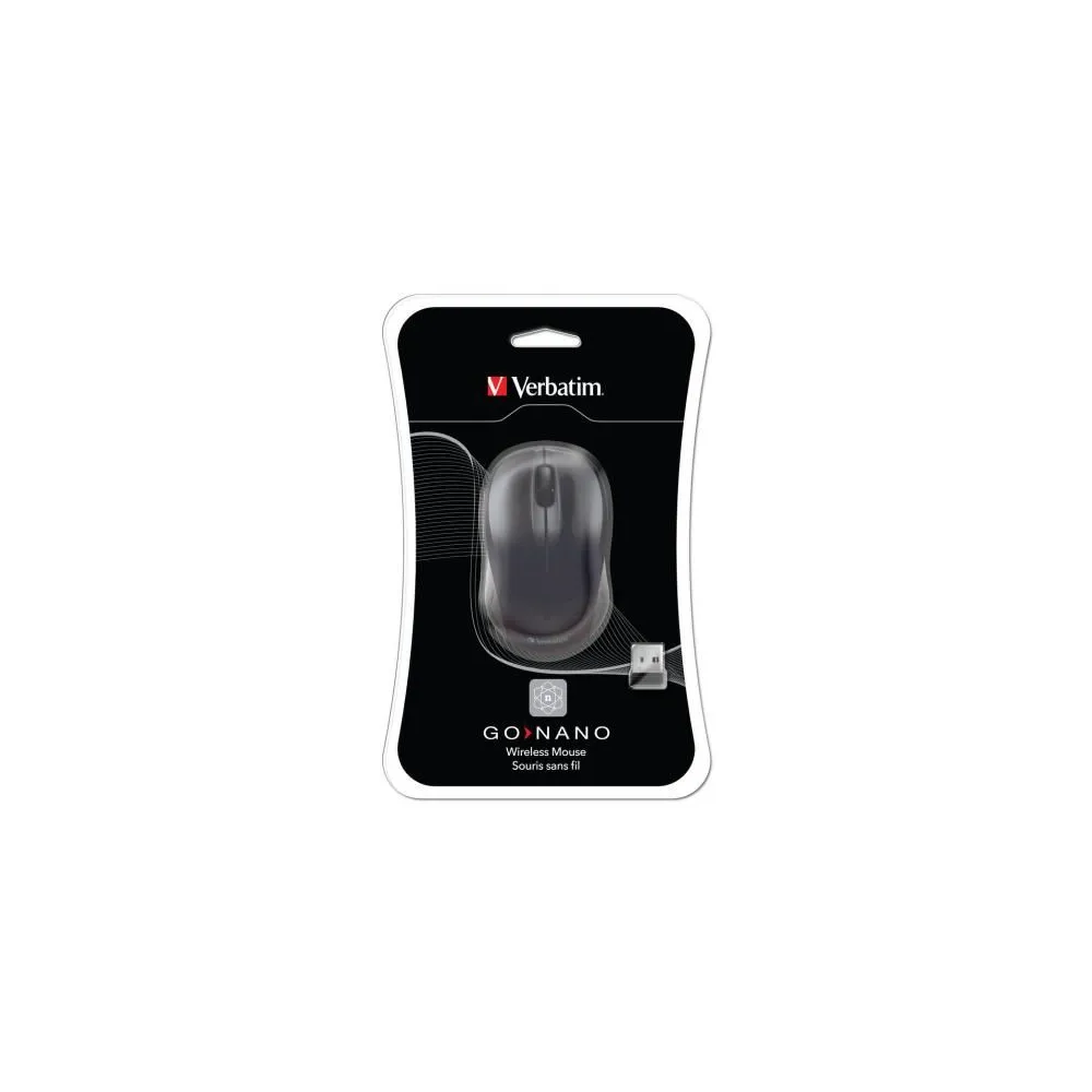 Verbatim  wireless laser go nano mouse black Verbatim - 1