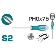 Total - surubelnita phillips- ph0 - 3.0 - 75mm -(i Total - 1