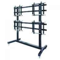 Omb movyall - stand mobil pentru videowall 1x3 back landscape Omb - 1