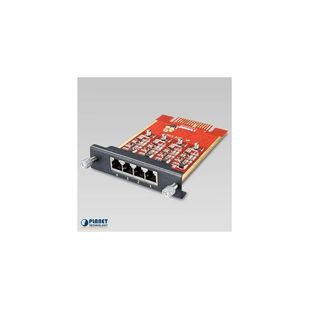 Planet 4-port fxo module for ipx-2100 / ipx-2500 Planet - 1