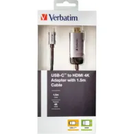 Verbatim usb-c to hdmi 4k adapter - usb 3.1 gen 1/hdmi 1.5m cable Verbatim - 1