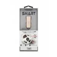 Tnb 2.4a cigar lighter charger - 1 usb port - gold Tnb - 1