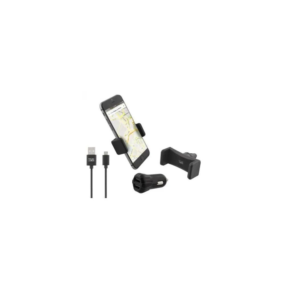 Tnb pack w/2usb car charger + air vent holder + micro usb cable Tnb - 1