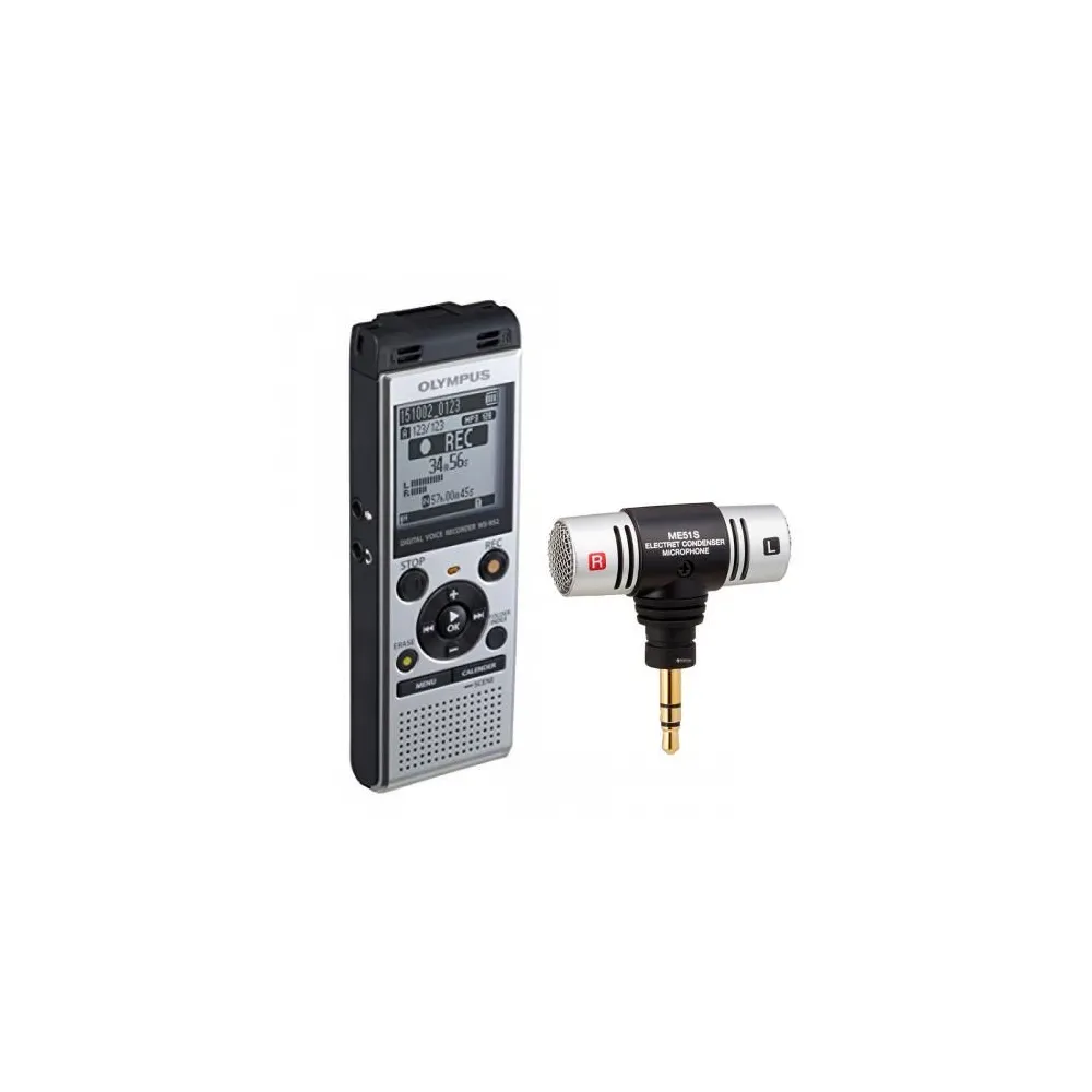 Bundle kit olympus ws-852 silver (4gb) + me51 stereo microphone Olympus - 1
