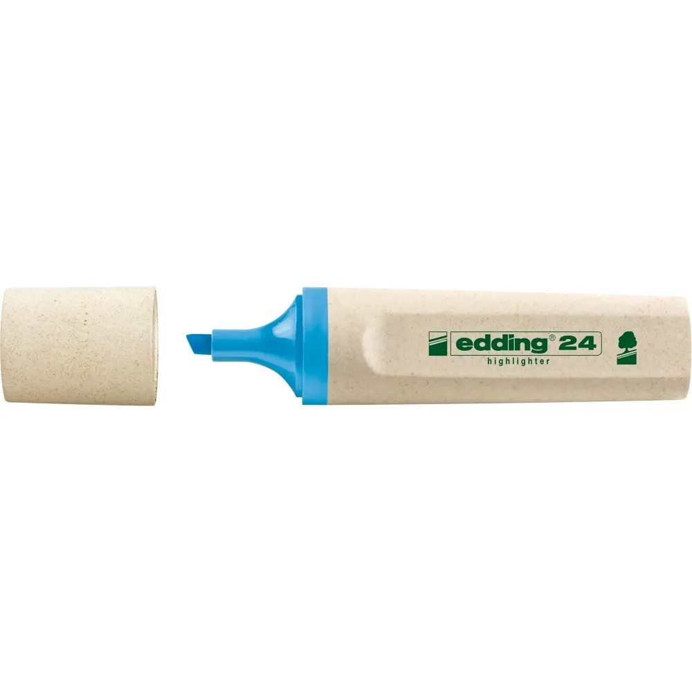 Textmarker edding ecoline varf retezat 2-5 mm albastru Edding - 1