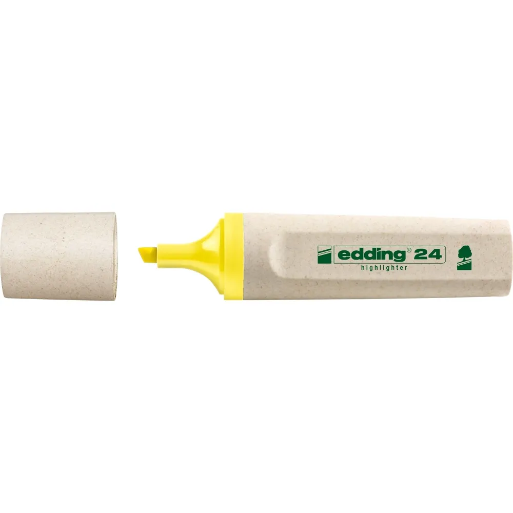 Textmarker edding ecoline varf retezat 2-5 mm galben Edding - 1