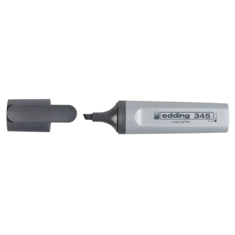 Textmarker edding 345 varf 2-5 mm gri Edding - 1