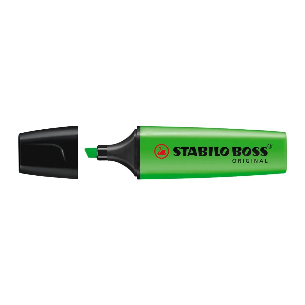 Textmarker stabilo boss varf 2-5 mm verde Stabilo - 1