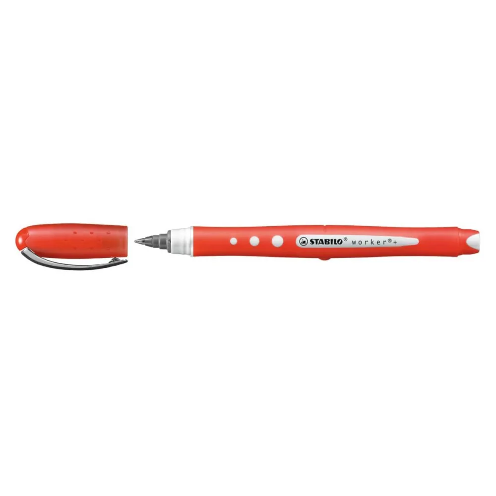 Roller cu cerneala stabilo bionic worker colorful 0.5 mm plastic rosu Stabilo - 1