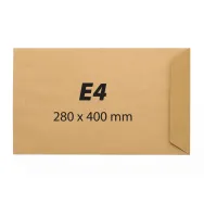 Plic e4 281 x 400 mm kraft gumat 120 g/mp 250 bucati/cutie  - 1