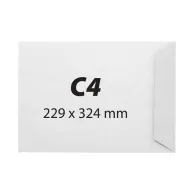 Plic c4 229 x 324 offset alb gumat 80 g 25 bucati/set  - 1