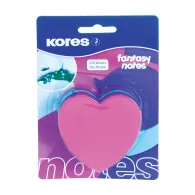 Notite adezive kores inima 250 file multicolor Kores - 1