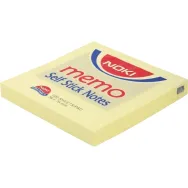 Notite adezive noki 75 x 75 mm galben 100 file/set Noki - 1