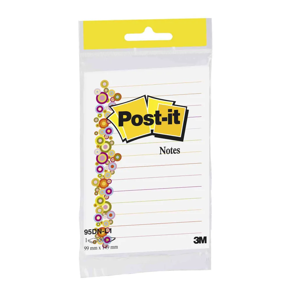 Notite adezive post-it printate 99 x 149 mm albe Post-it - 1