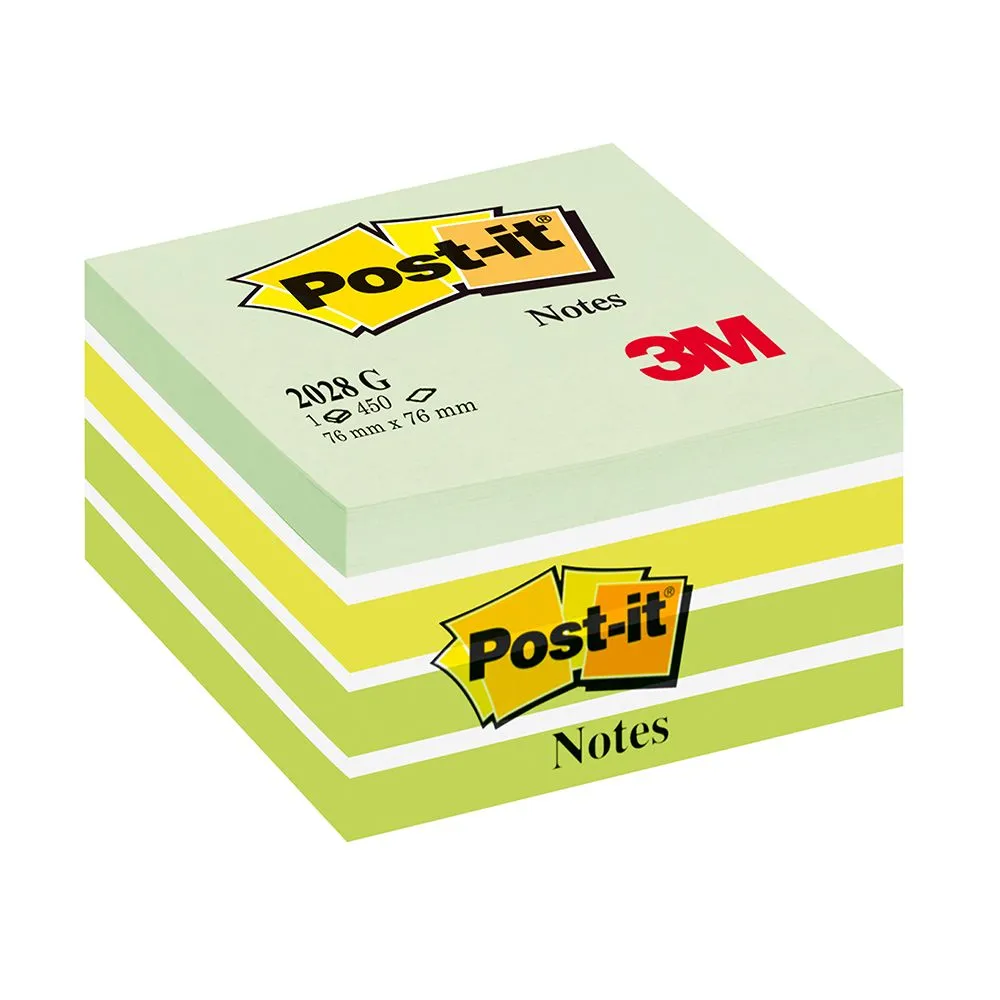 Notite adezive post-it aquarelle verde pastel 76 x 76 mm 450 file Post-it - 1