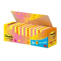 Notite adezive post-it 76 x 76 mm multicolor 100 file/bucata 21 + 3 gratuite Post-it - 1