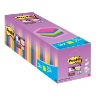 Notite adezive post-it super sticky 76 x 76 mm neon 100 file/set 21+3 gratis Post-it - 1
