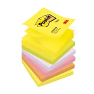 Notite adezive post-it® z-notes neon asortate 100 file/bucata 6 bucati/pachet Post-it - 1