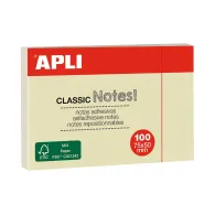 Notite adezive apli 50 x 75 mm galben 100 file Apli - 1