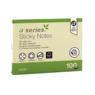 Notite adezive a-series 100 x 75 mm galben 100 file A-series - 1