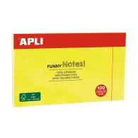 Notite adezive apli 125 x 75 mm galben 100 file/set Apli - 1