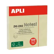 Notite adezive apli 75 x 75 mm galben 100 file/bucata Apli - 1
