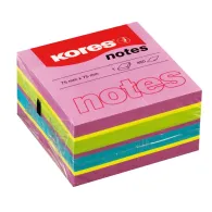 Notite adezive kores 75 x 75 mm multicolor 450 file Kores - 1