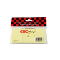 Notite adezive evoffice 51 x 38 mm 100 file galben 3 bucati/set Evoffice - 1