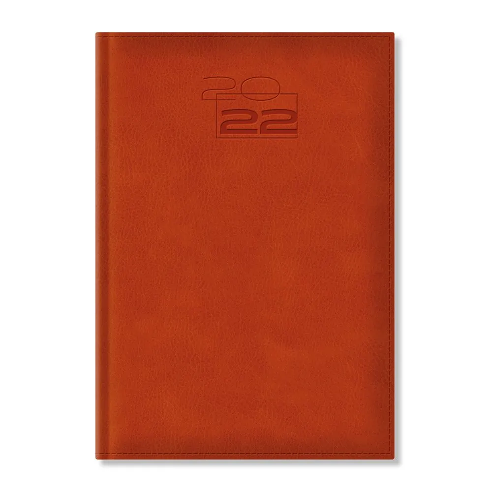Agenda dakota a5 datata hartie ivory coperta orange  - 1