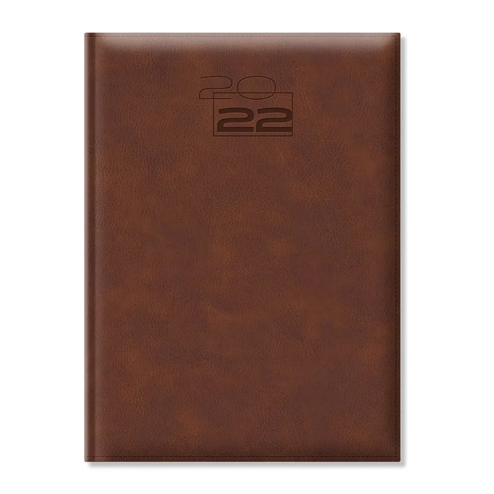 Agenda dakota a4 datata hartie ivory coperta maro  - 1