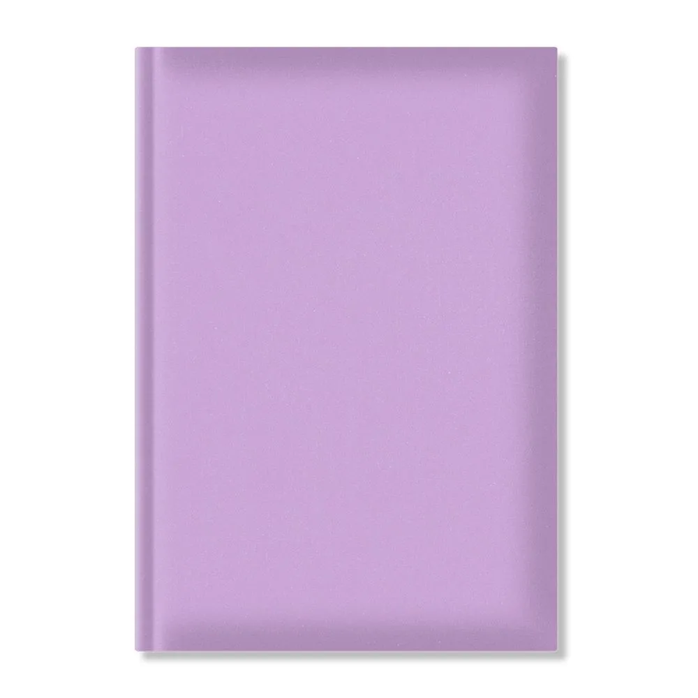 Agenda nedatata a5 hartie offset alb coperta lila  - 1