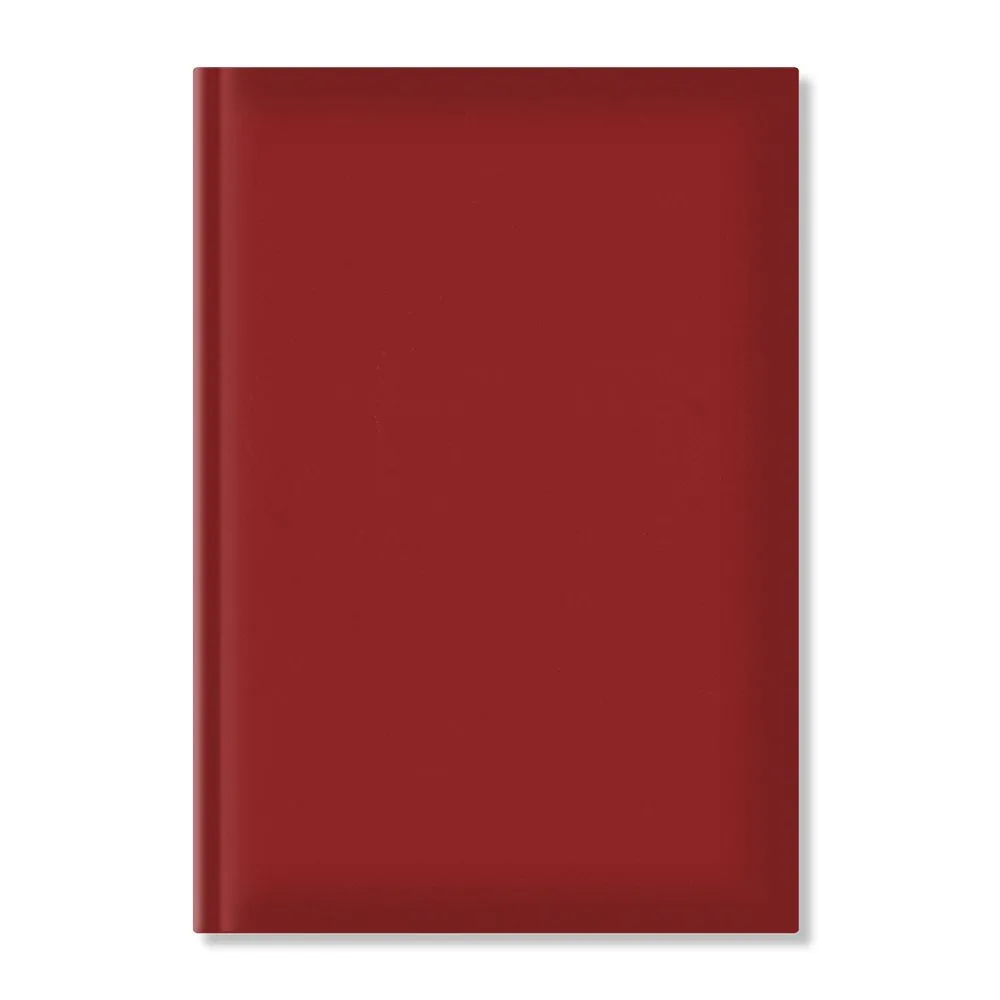 Agenda nedatata a5 hartie offset alb coperta bordeaux  - 1