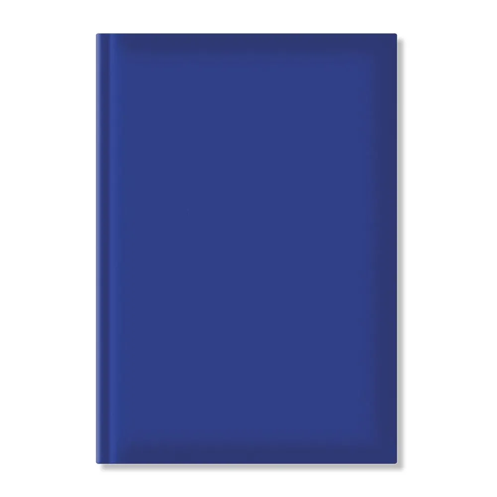 Agenda nedatata a5 hartie offset alb coperta albastru  - 1