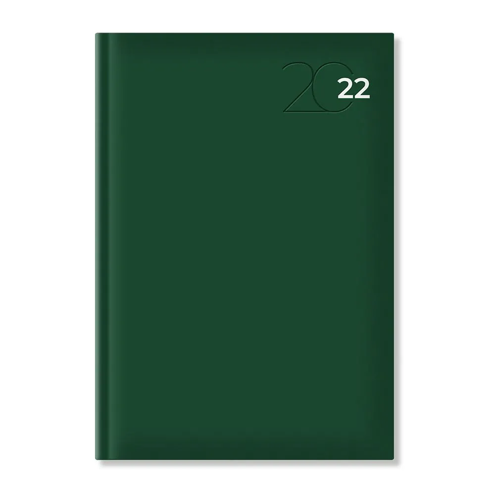 Agenda artibest a5 datata hartie offset alb coperta verde  - 1