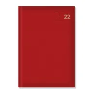 Agenda artibest a5 datata hartie offset alb coperta rosie  - 1