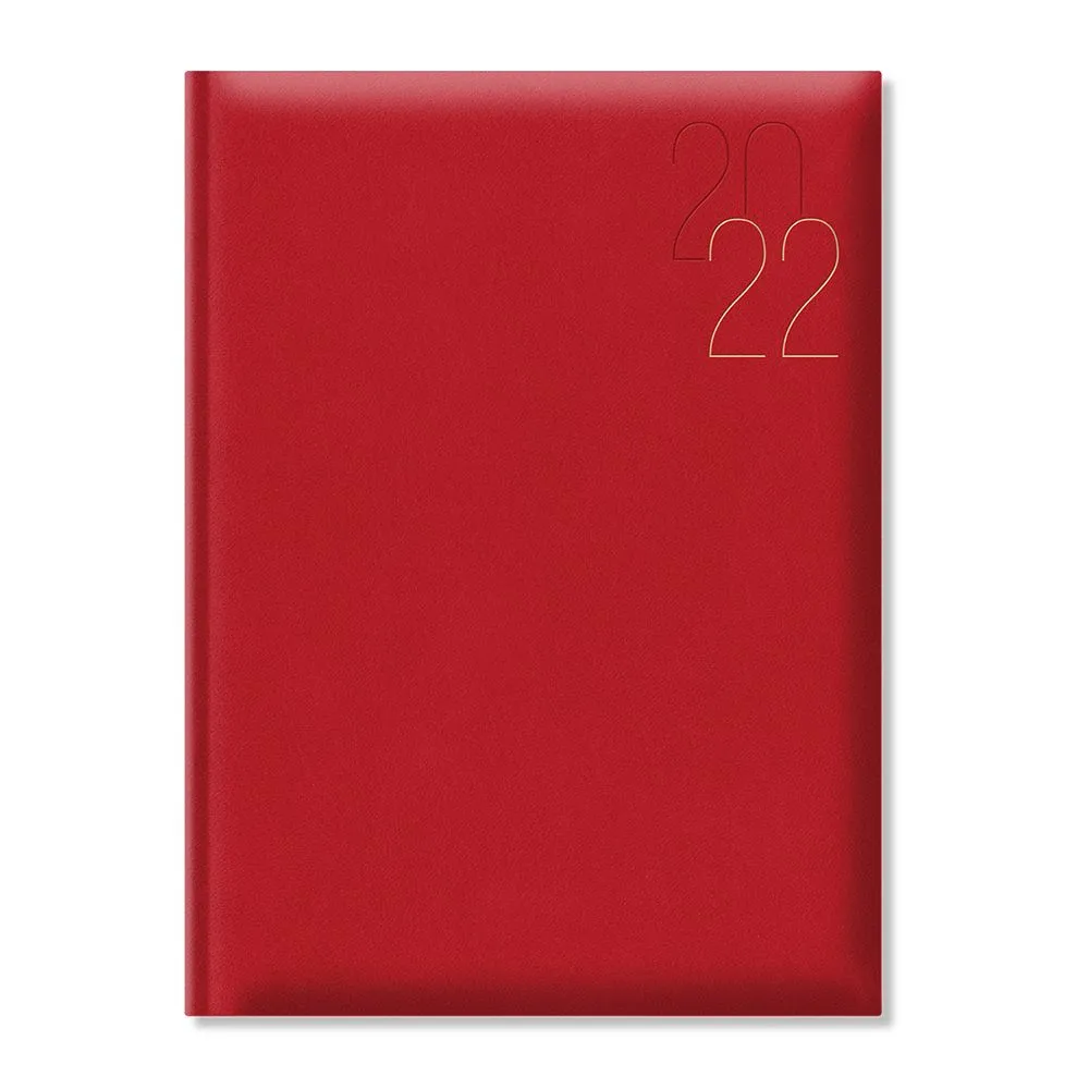 Agenda artilux a4 datata hartie ivory coperta rosu  - 1