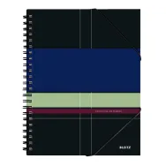 Caiet de birou leitz executive be mobile pp a4 cu spira matematica negru/violet Leitz - 1