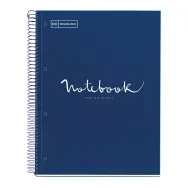 Caiet cu spira miquelrius emotion a4 dictando 80 file coperta carton dur albastru Miquelrius - 1