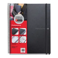 Caiet cu spira miquelrius evolution a4 matematica+velin 120 file coperta pp negru Miquelrius - 1