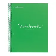 Caiet cu spira miquelrius emotion a4 matematica 80 file coperta carton dur verde Miquelrius - 1