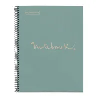 Caiet reciclat miquelrius ecoblue emotions cu spira a4 matematica 80 file bleu Miquelrius - 1