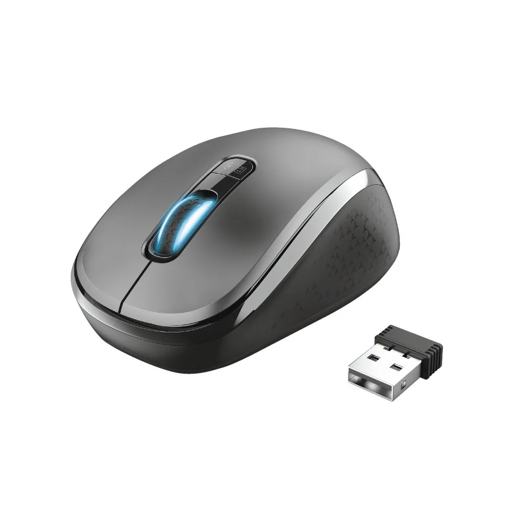 Trust Yvi mouse-uri Ambidextru RF Wireless + Bluetooth Optice 1600 DPI Trust - 1