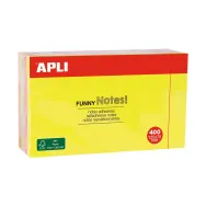 Cub notite autoadezive colorate apli 12x7.5 cm 400 file Apli - 1