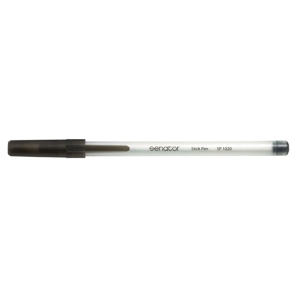 Pix senator stick pen seria 1000 0.7 mm plastic negru Senator - 1
