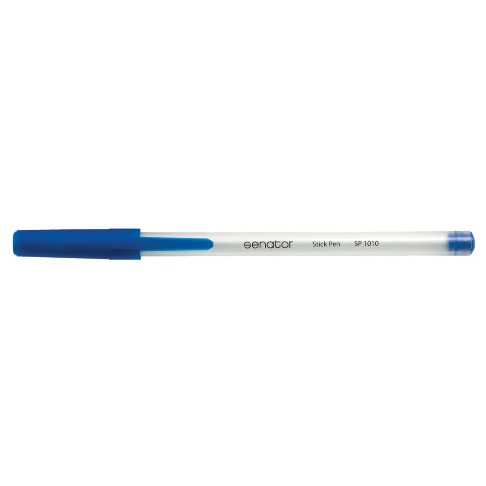 Pix senator stick pen seria 1000 0.7 mm plastic albastru Senator - 1
