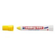 Marker permanent edding 950 industrial corp plastic varf rotund 10mm galben Edding - 1