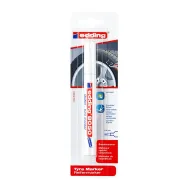 Marker edding 8050 pentru anvelope varf rotund 2- 4 mm alb blister Edding - 1